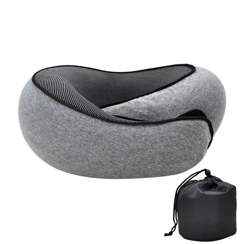 Almohada de Cuello de Espuma Viscoelástica - Soporte para Viajes