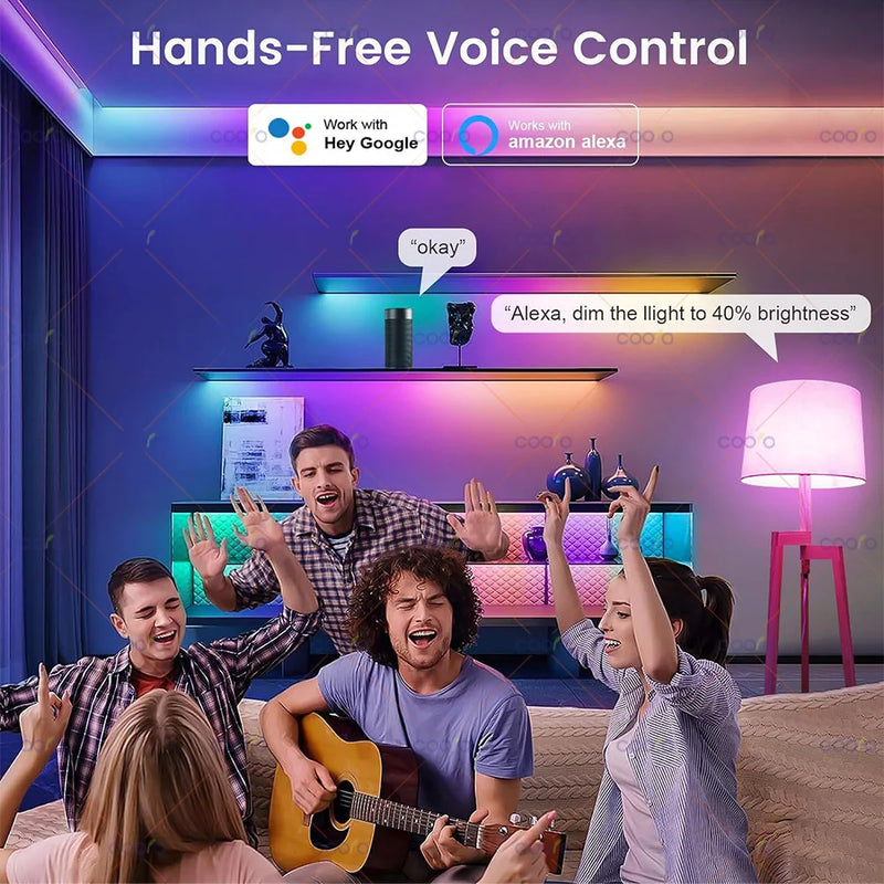 Lámpara LED Inteligente Tuya WiFi E27 15W RGB - Compatible con Alexa y Google Home