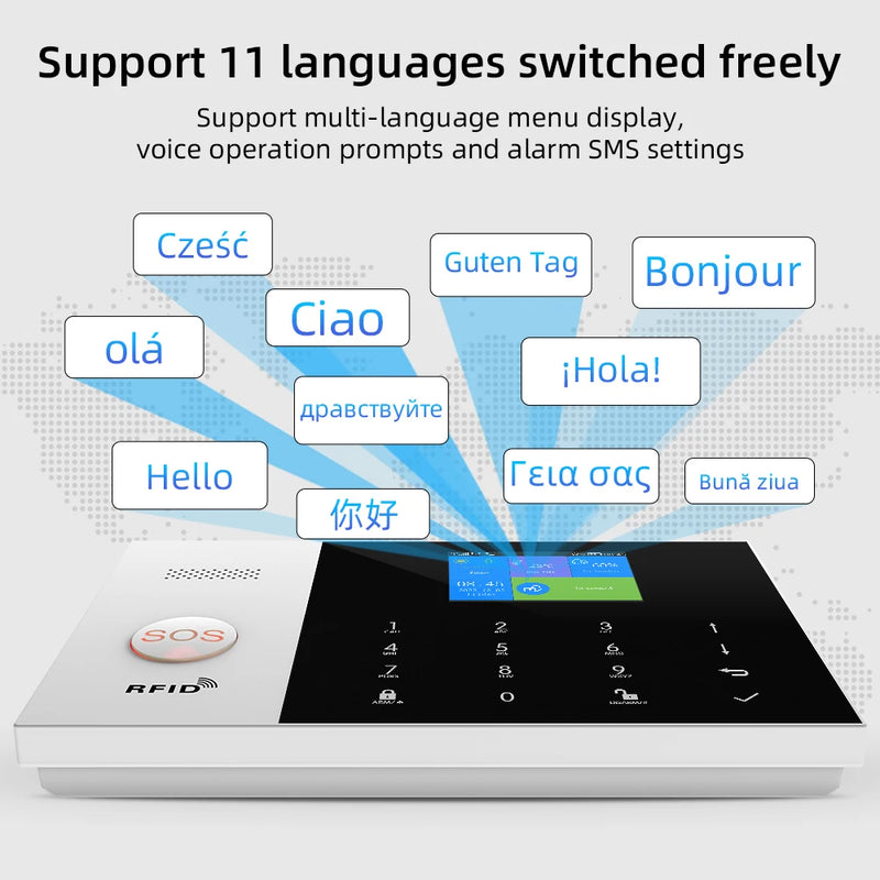 Sistema de Alarma Inteligente PGST para Hogar con WiFi y GSM