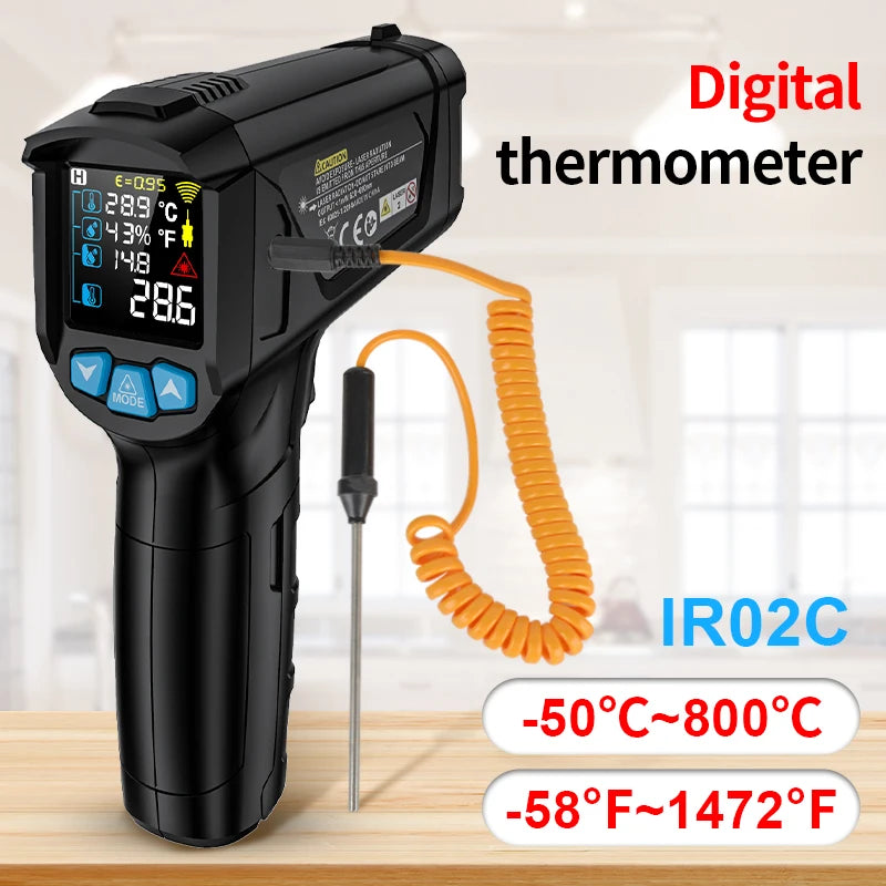 Termómetro Infrarrojo IR02C - Medidor de Temperatura sin Contacto