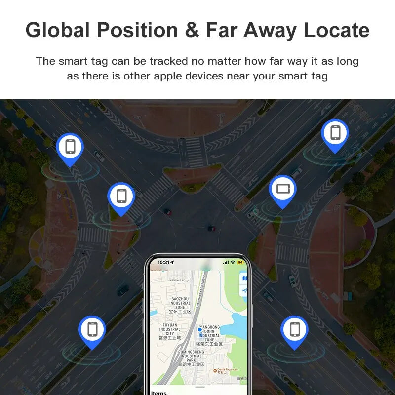 Rastreador GPS Bluetooth para AirTag - Localizador de Objetos y Mascotas