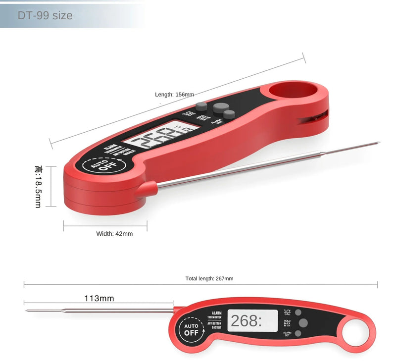 Termómetro Digital Plegable para Carnes