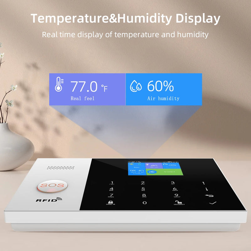 Sistema de Alarma Inteligente PGST para Hogar con WiFi y GSM