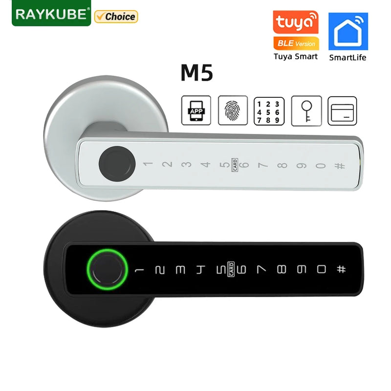 Cerradura Digital RAYKUBE M5 con Huella y APP Tuya